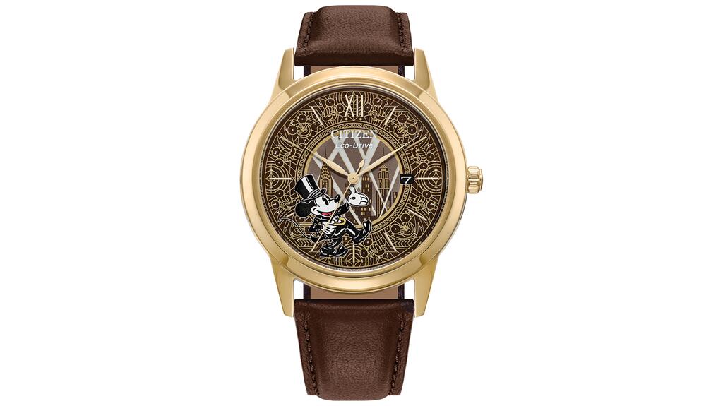 The Mickey Mouse Fanfare Watch features an Art Deco style that harkens back to the company’s founding in the 1920s. 20230228_12-Disney Citizen.jpg